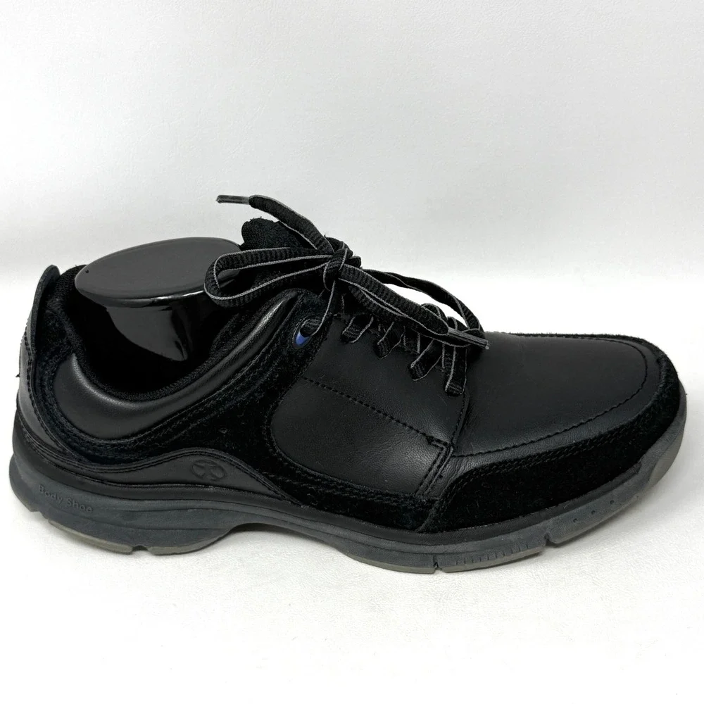 Hush Puppies Origin Oxford‎ Shoe Mens 8.5 EW Extra Wide Black Leather Casual